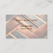 Industrial Chic Copper Facet Visitekaartje (Voorkant)