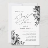 Industrial Chic Floral Calligraphy Vrijgezellenfee Kaart (Voorkant)