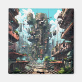 Industrial City Science Fiction Magneet (Voorkant)