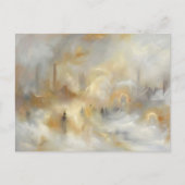 Industrial Cityscape Romantic Style Postcard Feestdagenkaart (Voorkant)