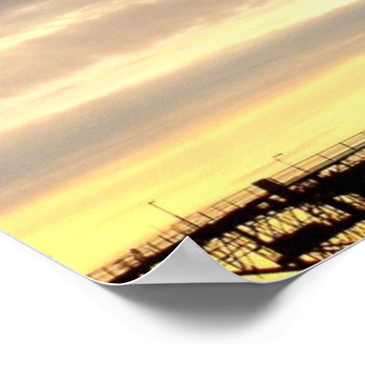 Industrial Crane Silhouette Poster (Hoek)