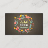 Industrial Designer - Burlap Floral Wreath Visitekaartje (Voorkant)