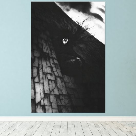 industrial easy art canvas afdruk (Insitu (Houten vloer))