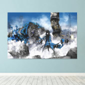 industrial easy art - sci-fi landscape canvas afdruk (Insitu (Houten vloer))