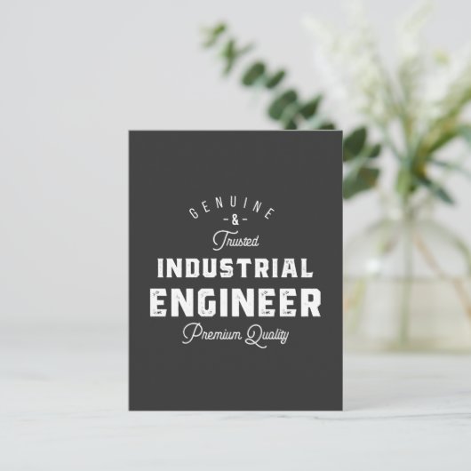 Industrial engineer, cool, engineer, engineering, briefkaart (Staand voorkant)