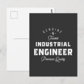 Industrial engineer, cool, engineer, engineering, briefkaart (Voorkant / Achterkant)
