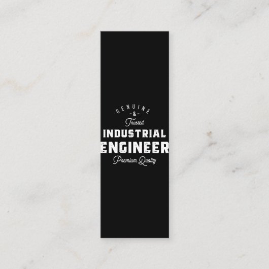 Industrial engineer, cool, engineer, engineering, klantenkaartje (Voorkant)