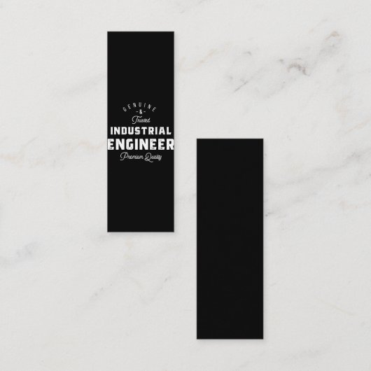 Industrial engineer, cool, engineer, engineering, klantenkaartje (Voorkant / Achterkant)
