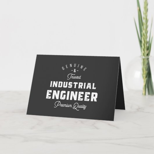 Industrial engineer, coole, engineer, engineering feestdagen kaart (Voorkant)