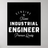 Industrial engineer, coole, engineer, engineering poster (Voorkant)