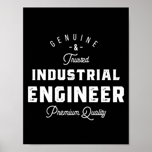 Industrial engineer, coole, engineer, engineering poster (Voorkant)