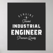 Industrial engineer, coole, engineer, engineering poster (Voorkant)