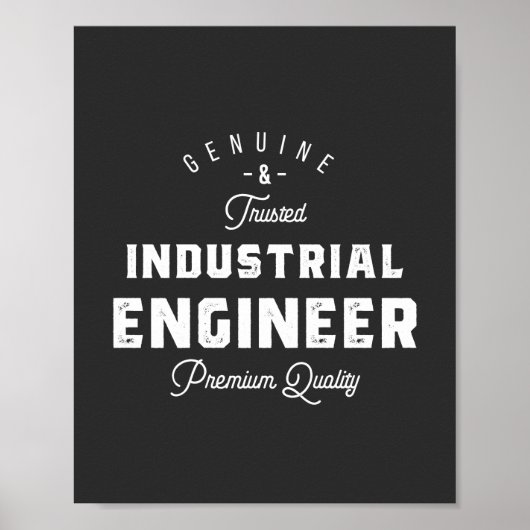 Industrial engineer, coole, engineer, engineering poster (Voorkant)