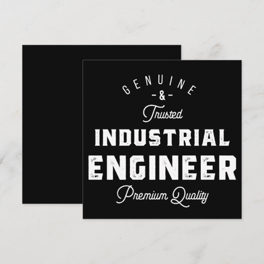 Industrial engineer, coole, engineer, engineering save the date (Voorkant / Achterkant)