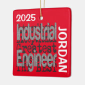Industrial Engineer Extraordinaire CUSTOM Keramisch Ornament (Links)