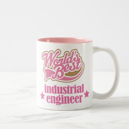 Industrial Engineer Gift (beste werelden) Tweekleurige Koffiemok (Rechts)