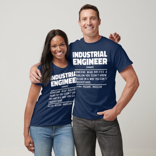 Industrial Engineer Noun Worker Sarcastische Gezeg T-shirt (Unisex)