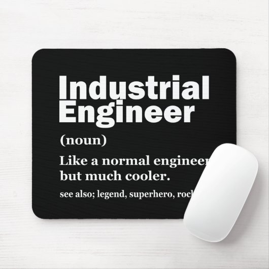 Industrial Engineering Funny Engineer Muismat (Met muis)