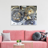  Industrial Gears Canvas (Insitu (Woonkamer))
