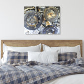  Industrial Gears Canvas Afdruk (Insitu (Slaapkamer))