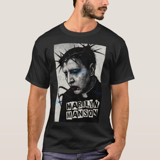  Industrial Goth Icon: Edgy Art Portrait T-shirt (Voorkant)