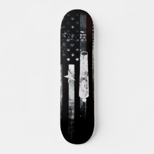 Industrial Grunge American Flag Star en Cannon Persoonlijk Skateboard