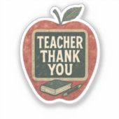 Industrial Grunge Teacher –  klaslokaal Sticker (Voorkant)