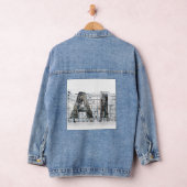 Industrial Letterform – AI Denim Jacket (Hangar)