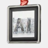 Industrial Letterform – AI Metalen Ornament (Links)