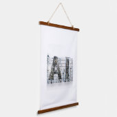 Industrial Letterform Architecture Art Hangend Wandkleed (Gebogen)