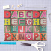 Industrial lettering decoupage tissue or paper tissuepapier (Craft)