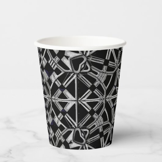 Industrial Mandala Papieren Bekers (Voorkant)