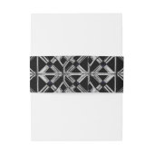 Industrial Mandala Uitnodigingen Wikkel (Achterkant Voorbeeld)