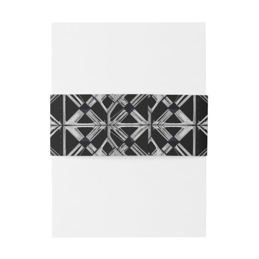 Industrial Mandala  Uitnodigingen Wikkel (Achterkant Voorbeeld)