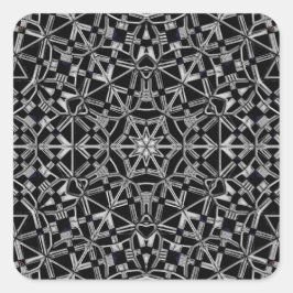 Industrial Mandala Vierkante Sticker