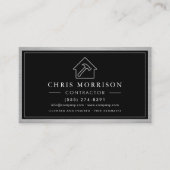 Industrial Metal Construction QR Code Visitekaartje (Voorkant)