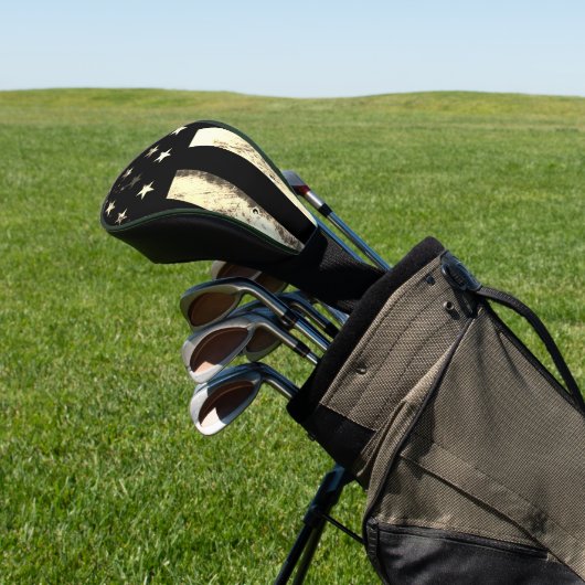 Industrial Military American Flag Desert Sepia Golfheadcover (Insitu)