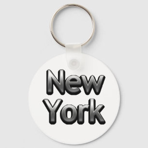 Industrial New York - On White Sleutelhanger