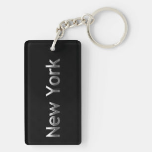 Industrial New York - op zwart Sleutelhanger