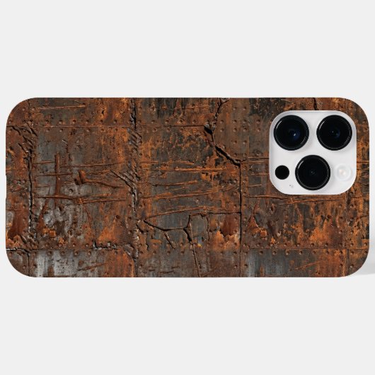 Industrial Rusted Metal Texture iPhone Case (Achterkant (horizontaal))