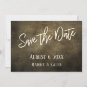 Industrial Save the Date Lights Casual Typografie (Voorkant)