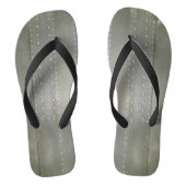 Industrial Silver Metal Effect Foto Teenslippers (Voetbed)