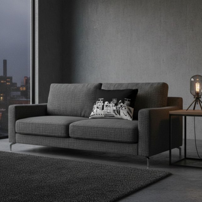 Industrial Skyline Accent Pillow Accent Kussen (Creator heeft geüpload)