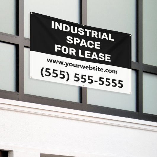Industrial Space Lease Banner (Buitenkant Gebouw)