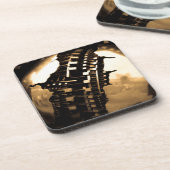 Industrial Steampunk Bier Onderzetter (Linkerzijde)