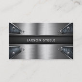 Industrial Steel Bord Modern Metal Visitekaartje (Voorkant)