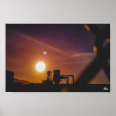 Industrial Sunrise in Welshpool, Wales Poster (Voorkant)