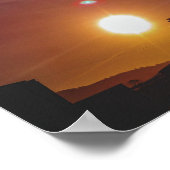 Industrial Sunrise in Welshpool, Wales Poster (Hoek)