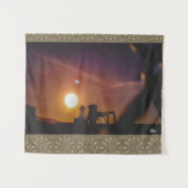 Industrial Sunrise in Welshpool, Wales Wandkleed (Voorkant (horizontaal))