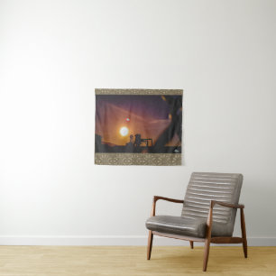 Industrial Sunrise in Welshpool, Wales Wandkleed